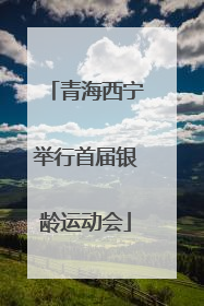 青海西宁举行首届银龄运动会