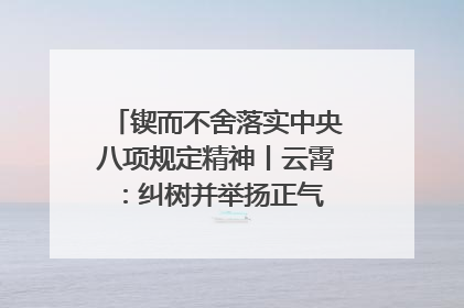 锲而不舍落实中央八项规定精神丨云霄：纠树并举扬正气 作风建设谱新章