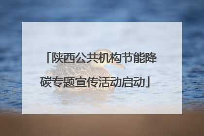 陕西公共机构节能降碳专题宣传活动启动