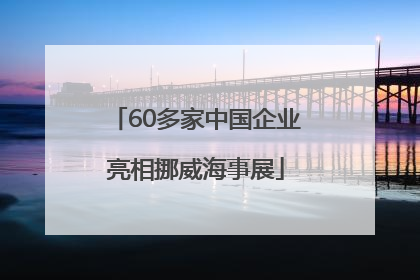 60多家中国企业亮相挪威海事展
