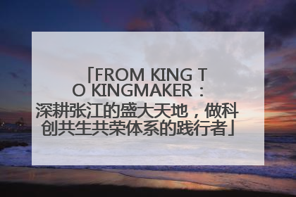 FROM KING TO KINGMAKER：深耕张江的盛大天地，做科创共生共荣体系的践行者
