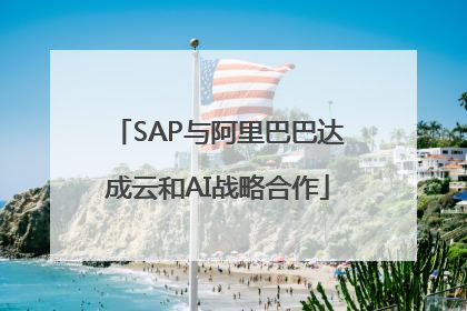 SAP与阿里巴巴达成云和AI战略合作
