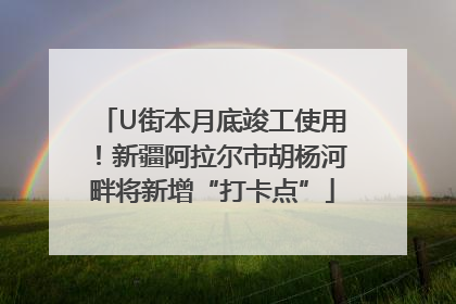 U街本月底竣工使用！新疆阿拉尔市胡杨河畔将新增“打卡点”